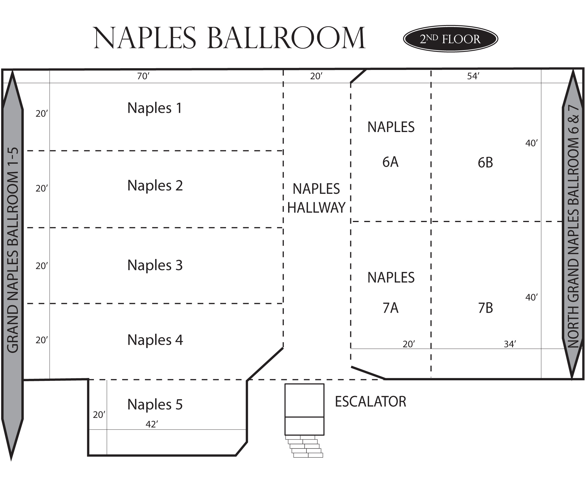 Naples Ballroom Floorplan